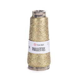 YarnArt Paillettes 8002 - zlatá