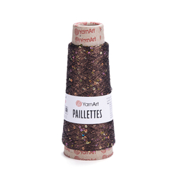 YarnArt Paillettes 8007 - hnědá