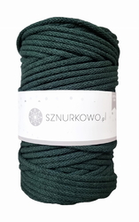 Sznurkowo šňůry - 5 mm - láhvově zelená