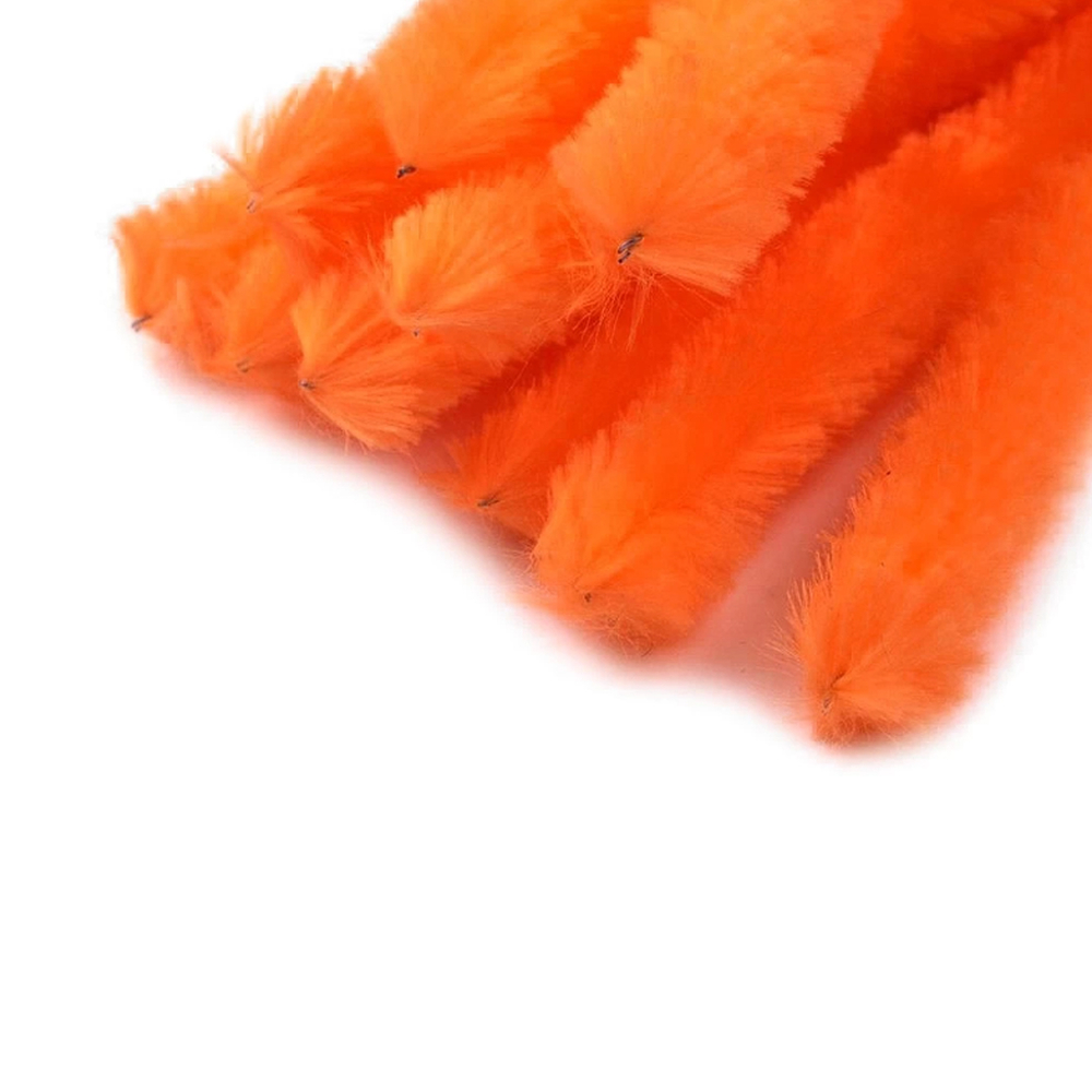 Chlupatý modelovací drátek Ø 15 mm - oranžová