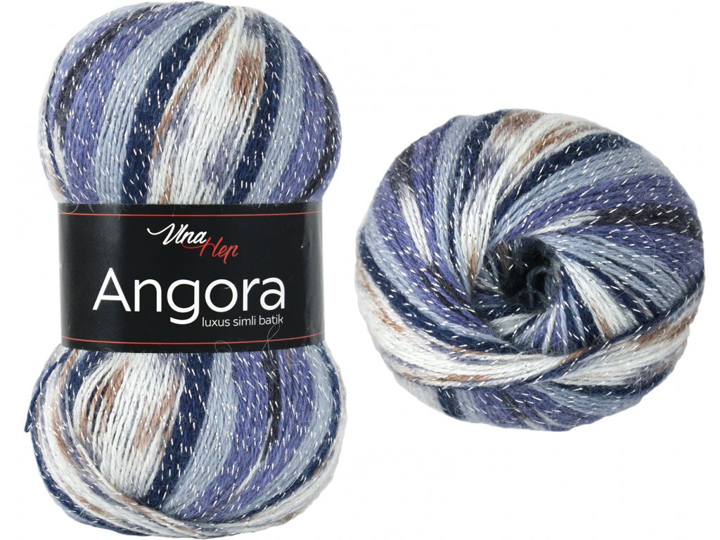 Vlna-Hep Angora luxus simli batik 5729