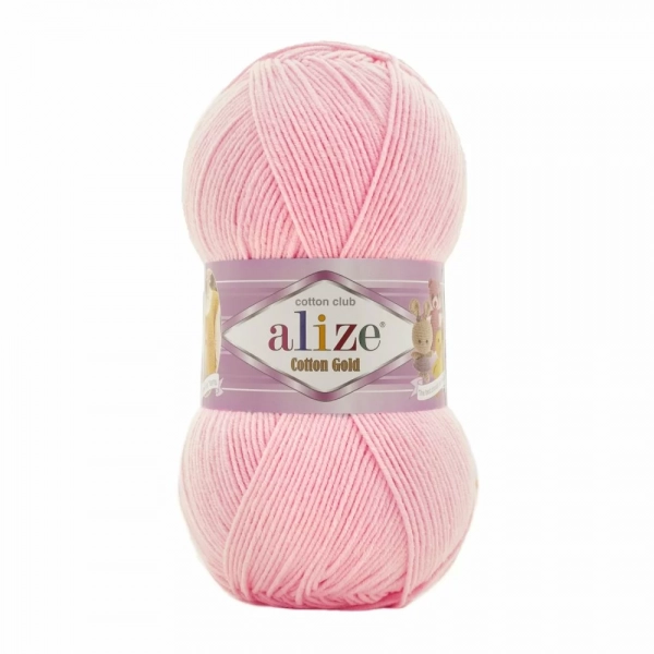 Alize Cotton Gold 518 - baby růžová