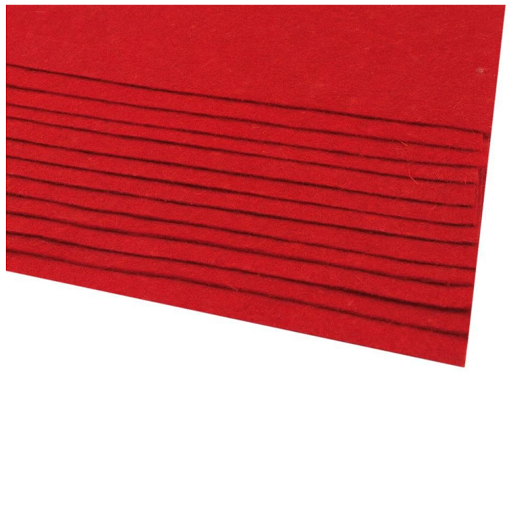 Filc barevný 20x30 cm - červená jahoda