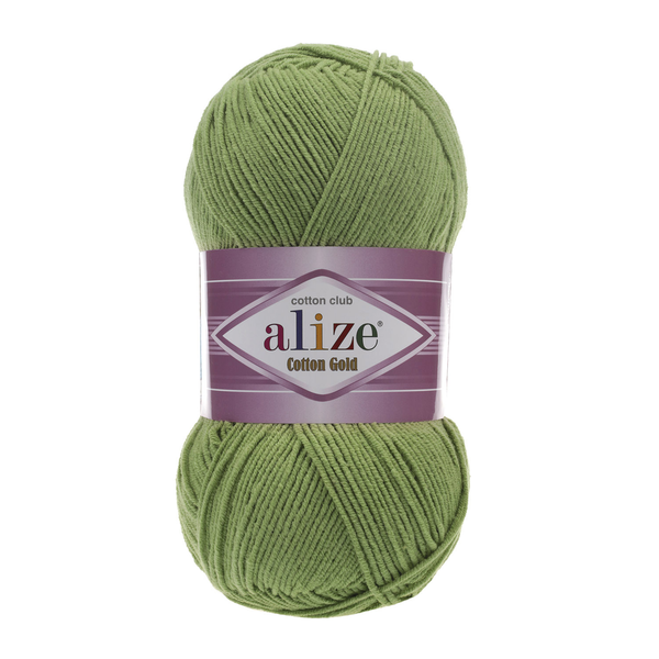 Alize Cotton Gold 485 - olivově zelná