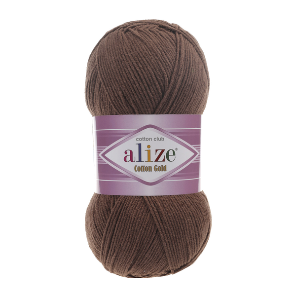 Alize Cotton Gold 493 - tmavá káva