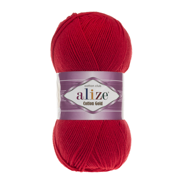Alize Cotton Gold 56 - červená