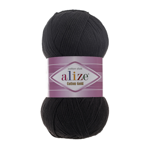 Alize Cotton Gold 60 - černá
