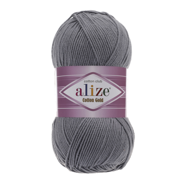 Alize Cotton Gold 87 - tmavě šedá