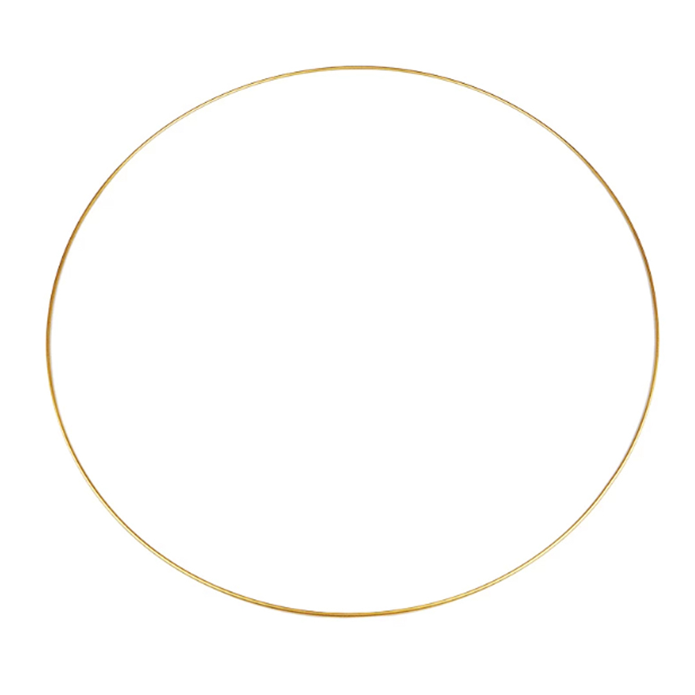 Kovový kruh na lapač snů Ø 60 cm - zlatá