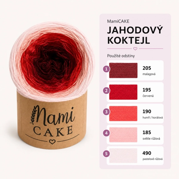 MamiCAKE - Jahodový koktejl