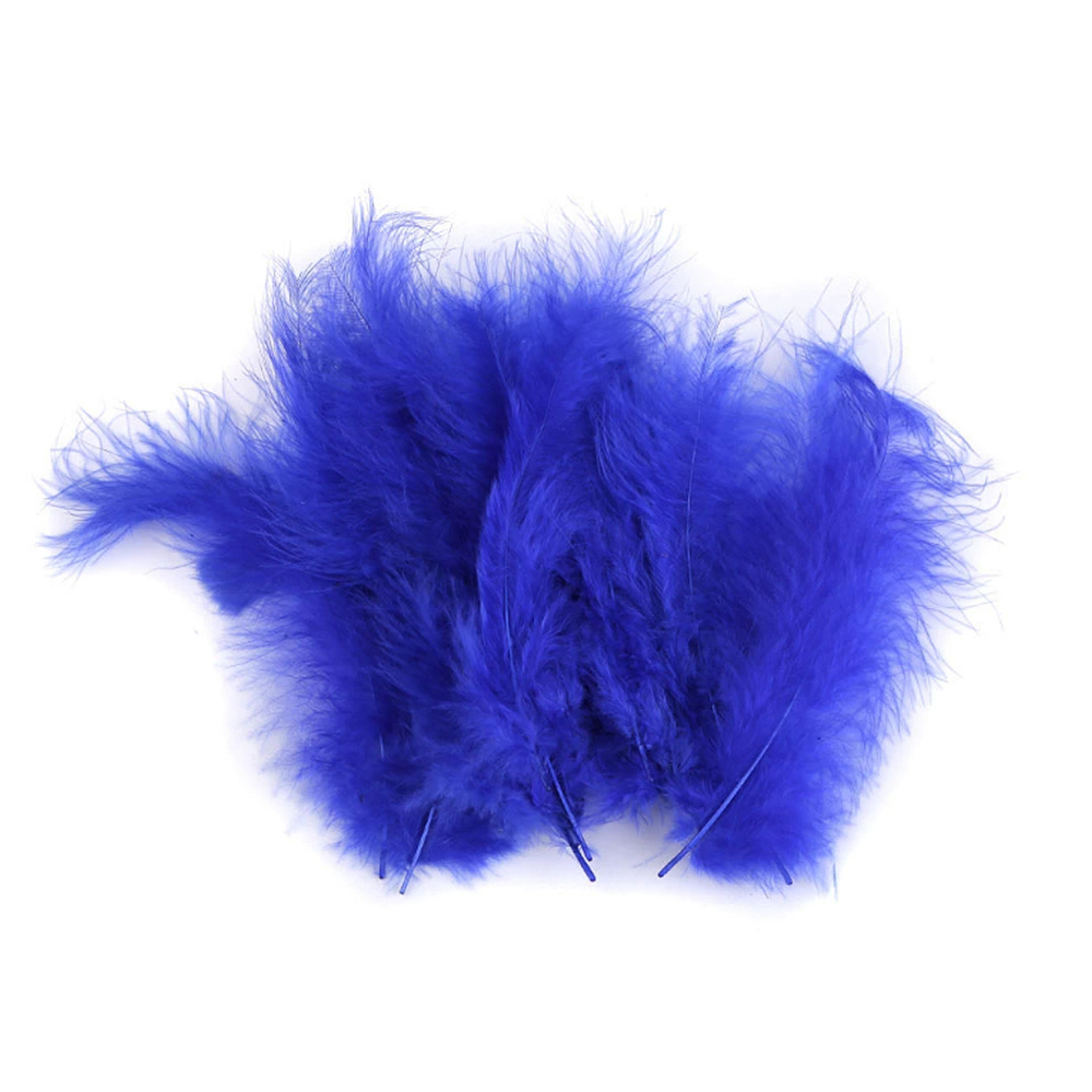 Pštrosí peří 9 -16 cm - královská modrá