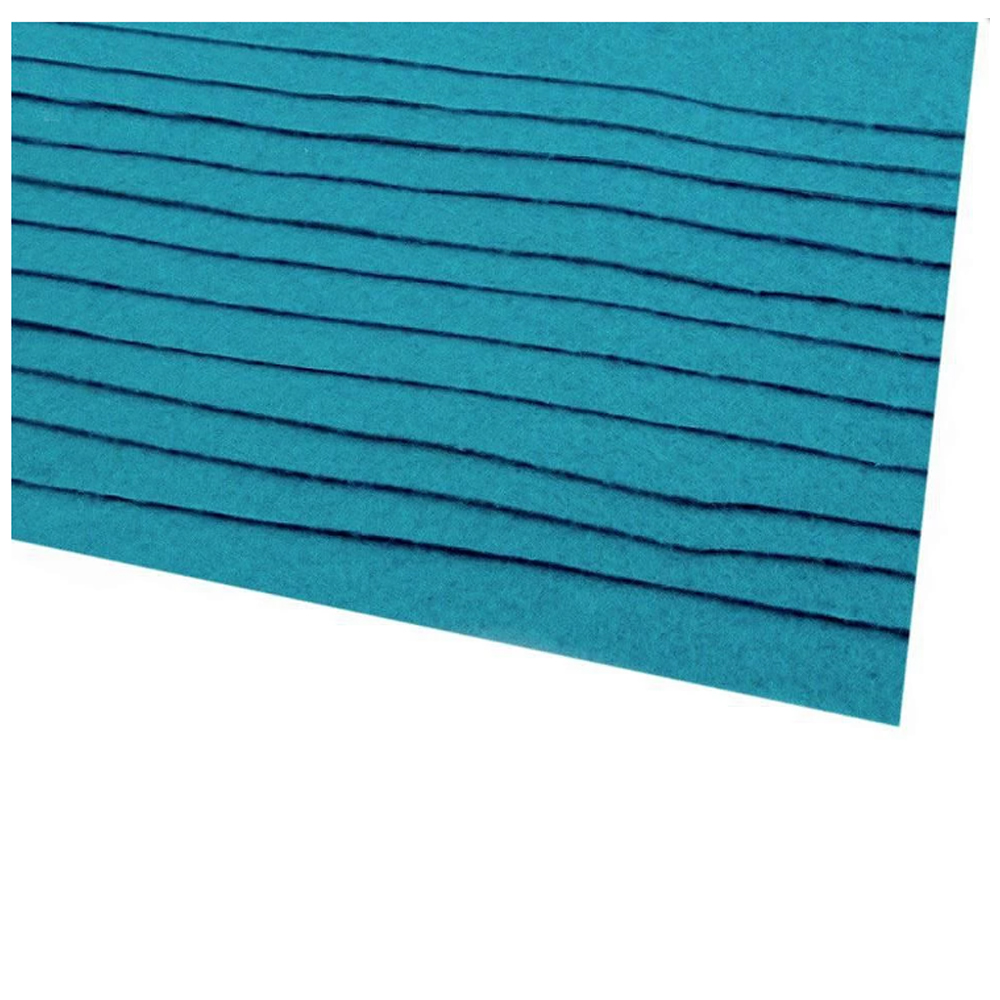 Filc barevný 20x30 cm - tyrkysová modrá