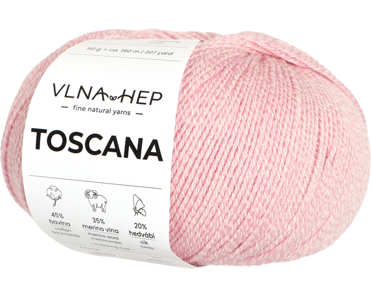 Vlna-Hep Toscana 142270 Cameo Pink – pudrově růžová
