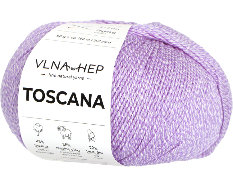 Vlna-Hep Toscana 142440 English Lavender – levandulově fialová