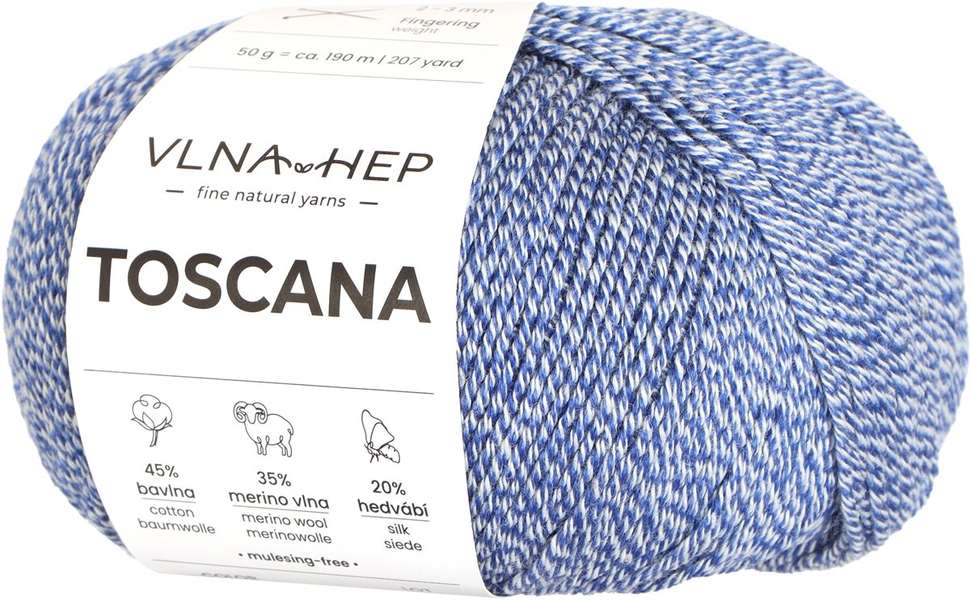 Vlna-Hep Toscana 142510 Bellwether Blue – námořnická modrá