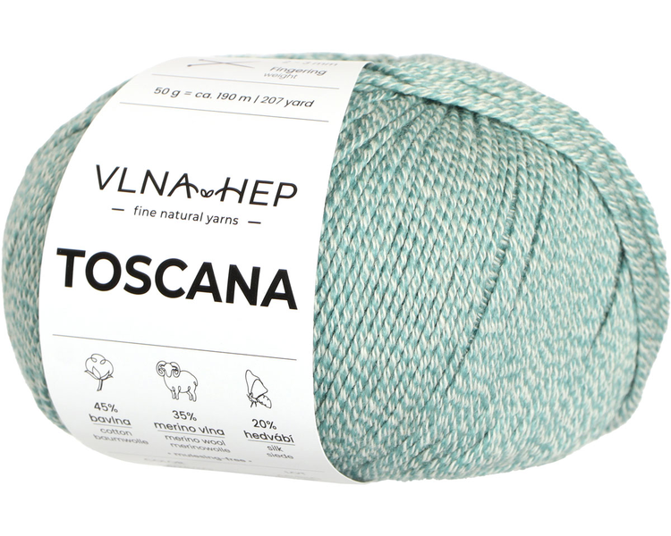 Vlna-Hep Toscana 142630 Wasabi – mátově zelená