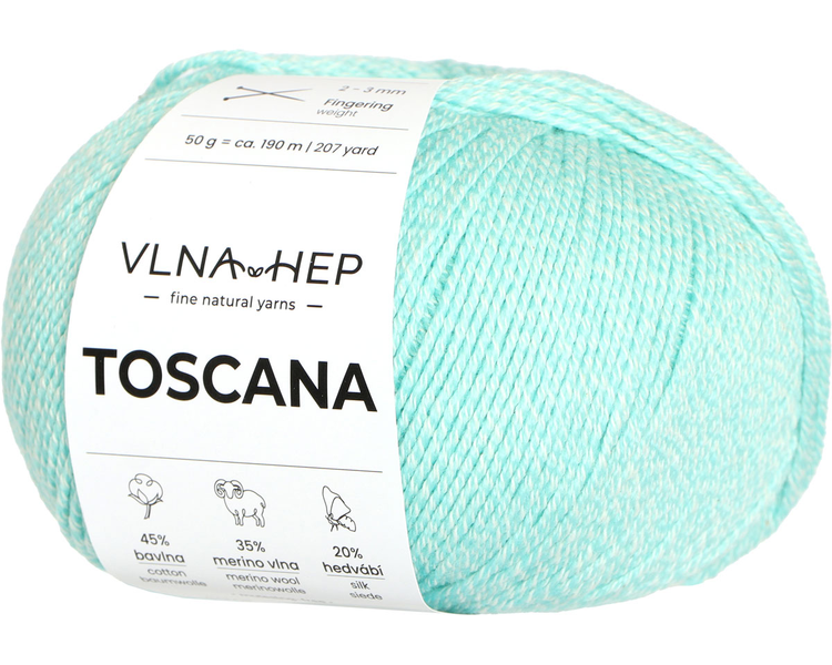 Vlna-Hep Toscana 142650 Blue Tint – aqua modrá