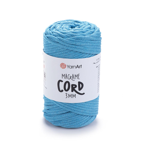 YarnArt Macrame Cord 3 mm 763 - světlý tyrkys