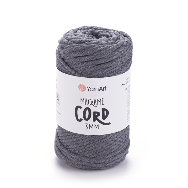 YarnArt Macrame Cord 3 mm 774 - tmavě šedá