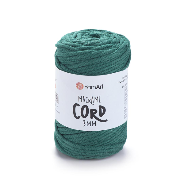 YarnArt Macrame Cord 3 mm 783 - smaragdová
