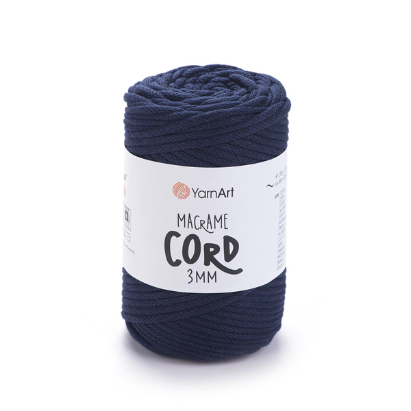 YarnArt Macrame Cord 3 mm 784 - námořnická modrá