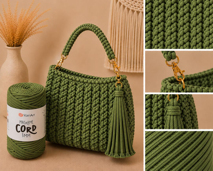 YarnArt Macrame Cord 3 mm 787 - avokádo