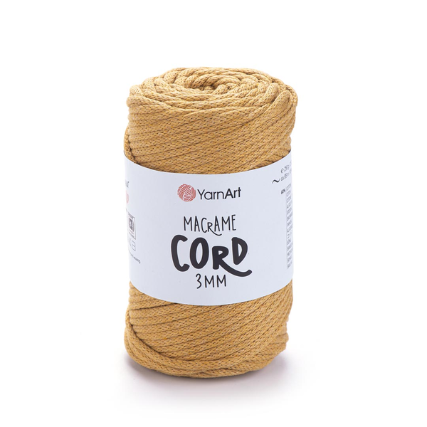 YarnArt Macrame Cord 3 mm 796 - hořčicová