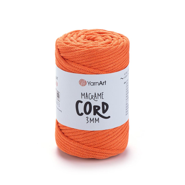 YarnArt Macrame Cord 3 mm 800 - neonově oranžová