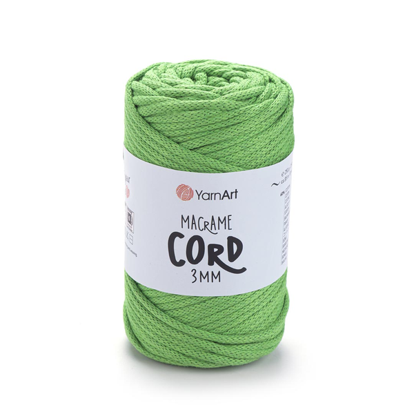 YarnArt Macrame Cord 3 mm 802 - neonově zelená